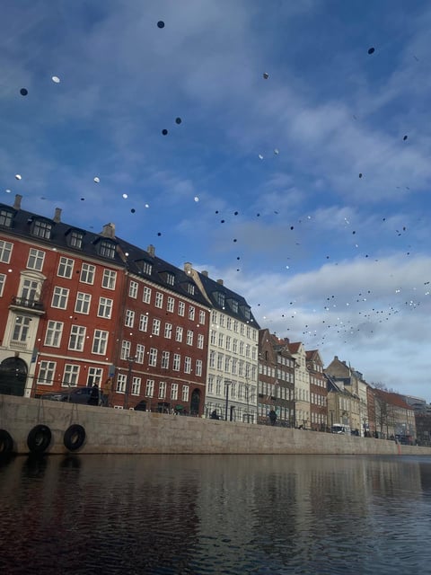 View from a Canal Boat tour of the old town in Copenhagen