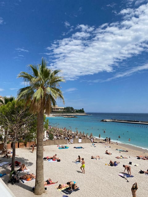 Public Beach in Monaco.